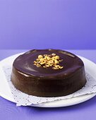 Chocolate cake with hazelnuts