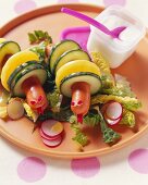 Wurm Nimmersatt: Wiener Würstchen mit Kartoffel-Gurken-Salat