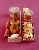 Lemon stars and mini quark stollen in and out of jars