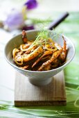 Prawns with a dill marinade