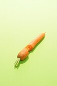 A partly eaten carrot
