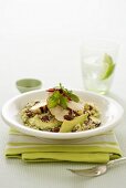 Couscous with avocado and chicken