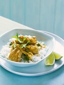 Chicken curry with rice