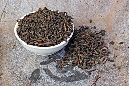 Lapsang souchong tea (Black tea smoked over pine roots, China)
