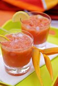 Papaya-Apfel-Drink