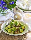 Brussels sprouts with chestnuts and bacon