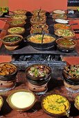 Buffet of dishes from north-eastern Brazil