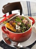 Puy lentil stew with pork