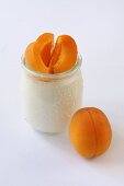 Natural yoghurt with apricots