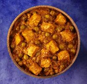 Paneer and pea curry