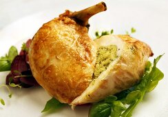 Chicken breast with pesto stuffing