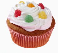 Cupcake mit Geleebonbons