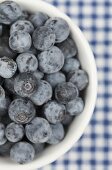 Blueberries in a dish