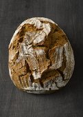 Rustic bread (overhead view)