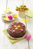 Chocolate cheese cake for Easter