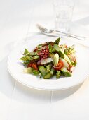 Asparagus salad with tomatoes