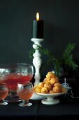 Grapefruit punch and cheese profiteroles for Christmas