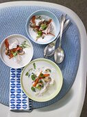 Chicken and coconut soup (Thailand)