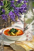Vegetable soup with pistou (France)