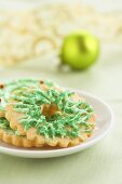 A Christmas Wreath Cookie