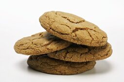 A Stack of Ginger Snap Cookies