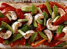 Roasted Shrimp and Vegetables