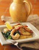 Grilled Shrimp with Apples