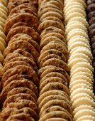 Rows of Assorted Cookies