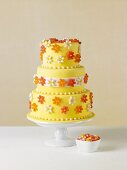 Yellow Jelly Bean Wedding Cake