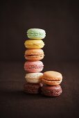 Multi-Colored Macaroons; Stacked