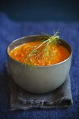 A Bowl of Roast Fennel and Carrot Soup