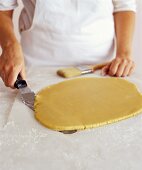 Baker Working with Sugar Cookie Dough