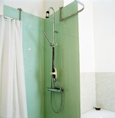 A shower cubicle