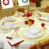 Festive table for Martinmas meal