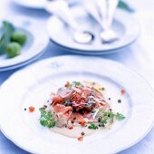 Vitello tonnato (Veal with tuna sauce)