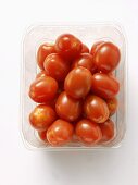 Grape Tomatoes in a Plastic Container