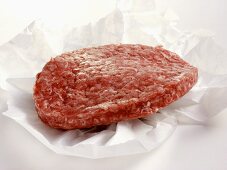 A Hamburger Patty in Butcher's Paper