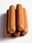 Five hot dog sausages