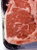 T-Bone-Steak in Verpackung
