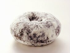A Chocolate Powdered Donut