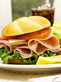 A Ham Sandwich on a Kaiser Roll