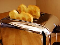 Toastscheiben im Toaster