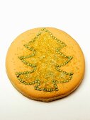 Frosted Christmas Tree Cookie