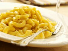 Macaroni and Cheese on a Plate