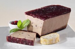 Chicken liver pate with cranberry jam