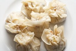 Chinese Shumai Dumplings Filled with Sticky Rice