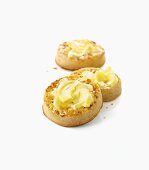 Crumpets with butter