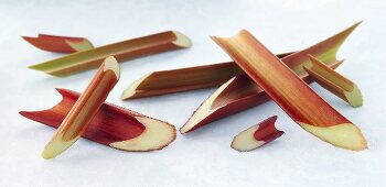 Sliced rhubarb