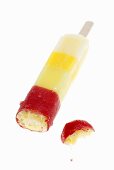 Fruit ice cream lollies