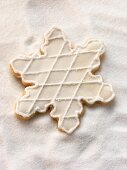 Decorated sweet pastry biscuit (star)